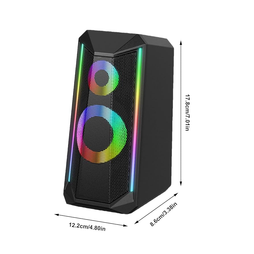 デスクトップPCセット LEDスピーカー付き Amazon.co.jp: PC スピーカー LEDライト付きゲーミング